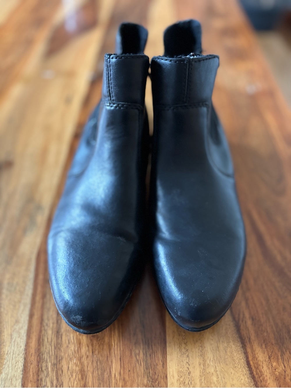 Rieker Black Women's Leather Ankle Booties